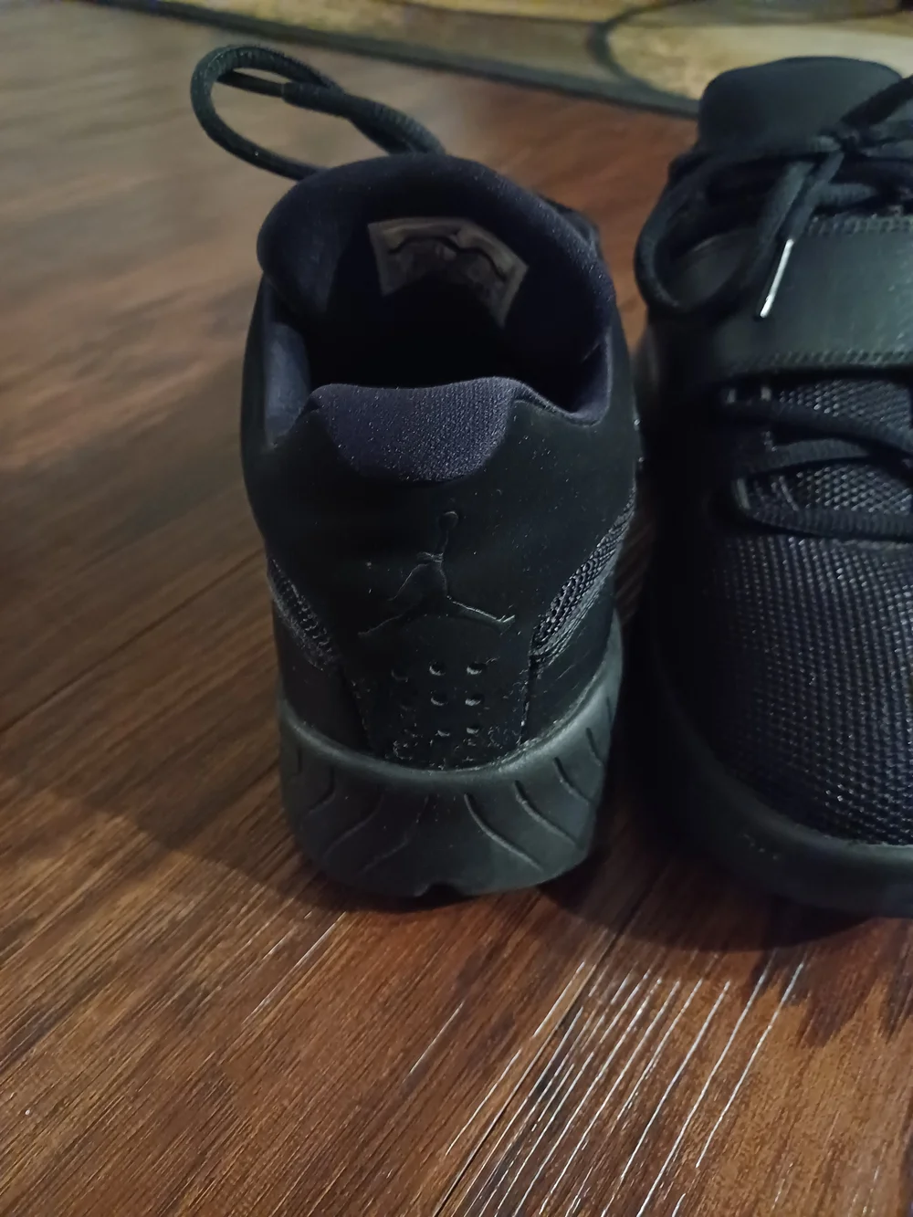 Jordan Men's Black Athletic Lace & Strap Training Sneakers